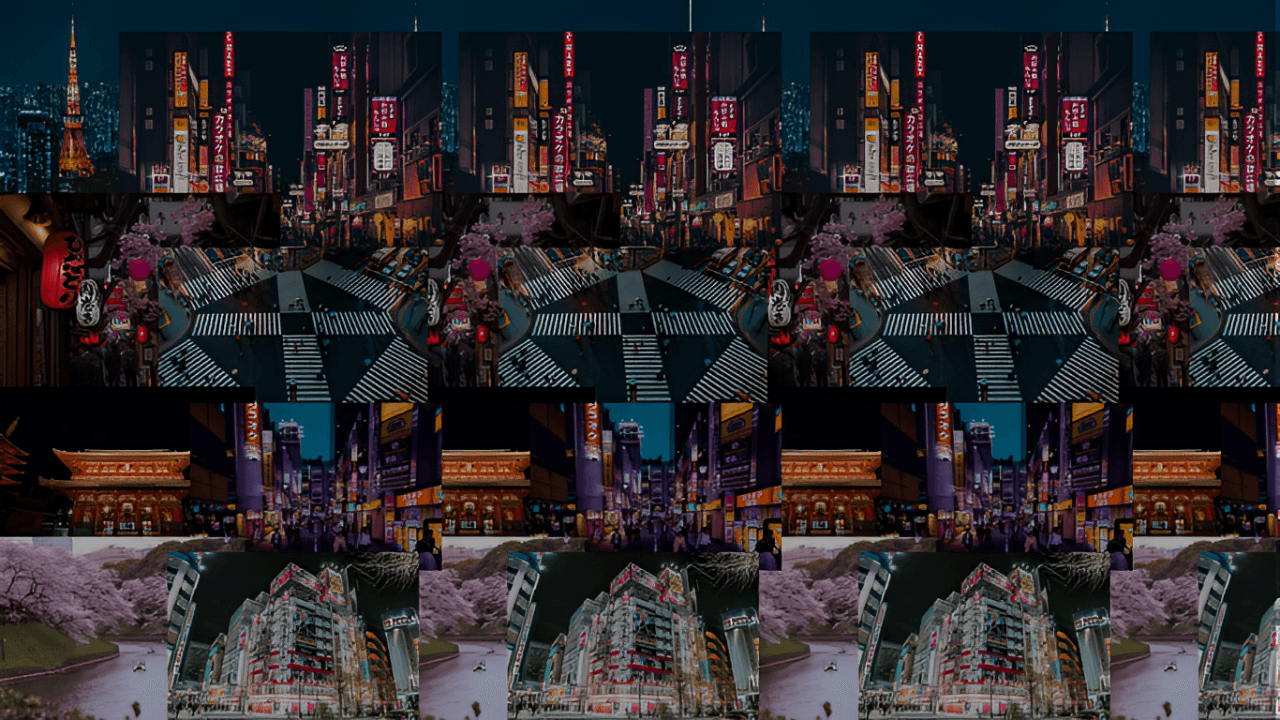 Tokyo city collage